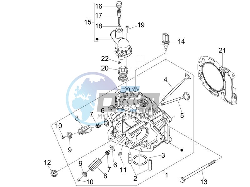 Cylinder head unit - Valve