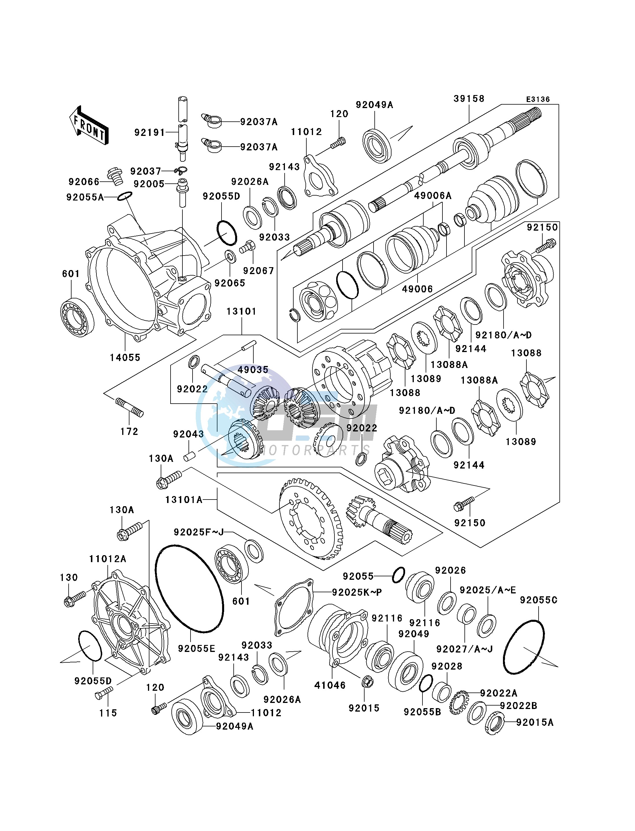 DRIVE SHAFT-FRONT