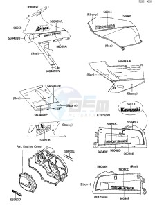 ZX 1000 B [NINJA ZX-10] (B1-B2) [NINJA ZX-10] drawing DECALS-- EBONY_RED- --- ZX1000-B1- -