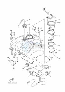 YFM700R YFM70RSBK (2LSN) drawing FUEL TANK