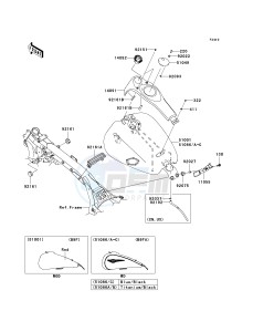 VN 1700 B [VULCAN 1700 VOYAGER ABS] (9FA) B9FA drawing FUEL TANK