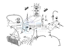 GPR NUDE - 125 cc drawing FUEL AND OIL TANK