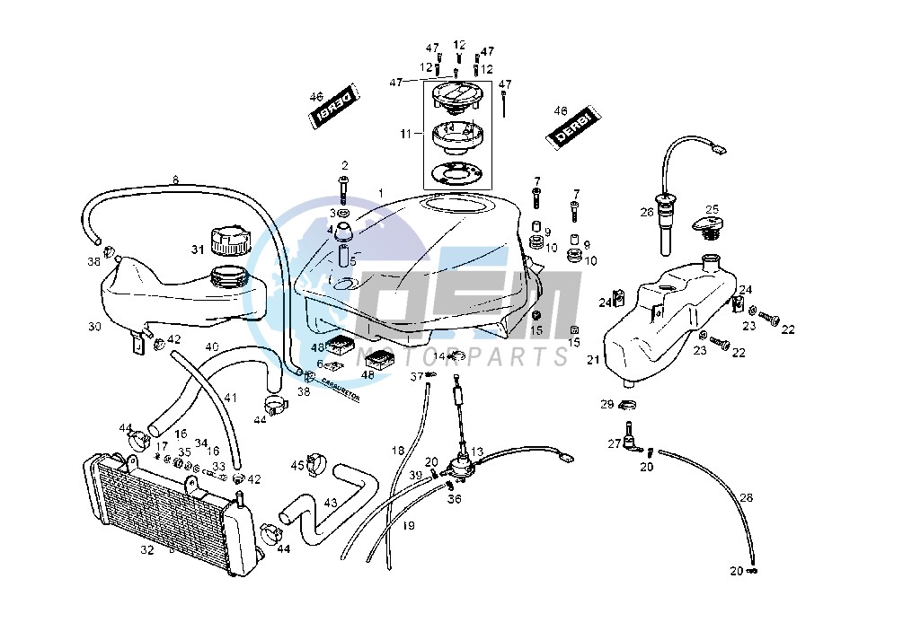 FUEL AND OIL TANK