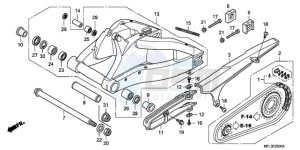 CBR1000RR9 UK - (E / MKH TRI) drawing SWINGARM