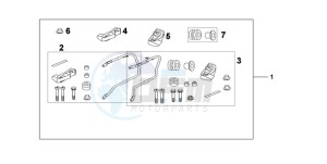 CBF600N9 Europe Direct - (ED / 25K) drawing PANNIER STAY SET