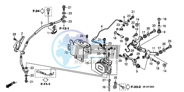 REAR VALVE UNIT (CBR600RA)