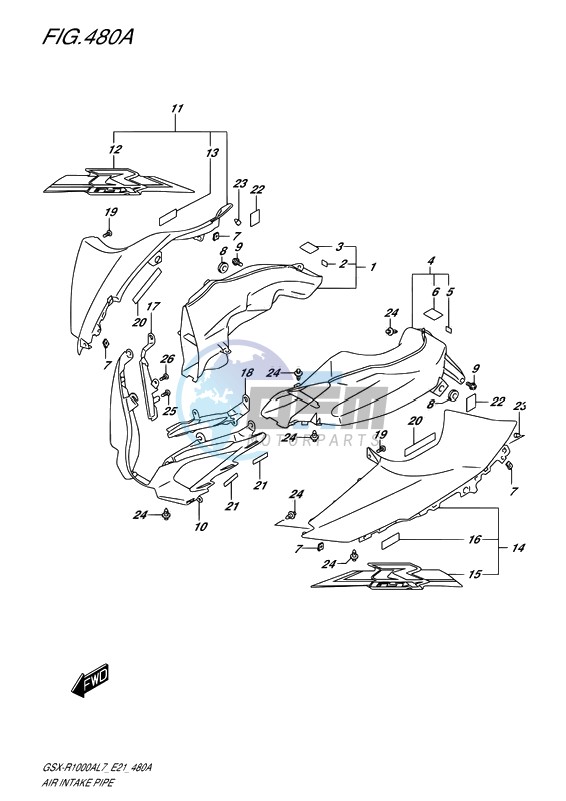 AIR INTAKE PIPE (YSF)