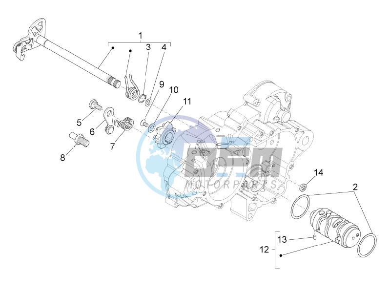 Gear box / Selector / Shift cam