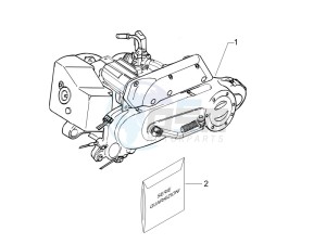 LX 50 2T E2 Touring (30Kmh) drawing Engine assembly