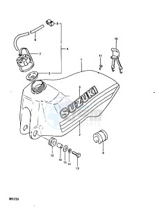 RM125 1999 drawing FUEL TANK