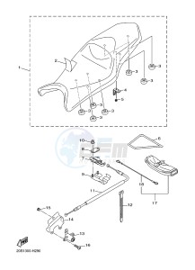 XJ6SA 600 DIVERSION (S-TYPE, ABS) (36D9) drawing SEAT