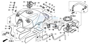 CBF600N drawing FUEL TANK (CBF600S8/SA8)