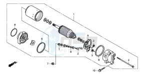 VFR800FI drawing STARTING MOTOR