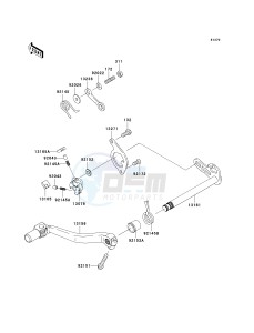 KX 450 D [KX450F] (D6F) D6F drawing GEAR CHANGE MECHANISM