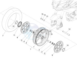 ETV 1200 Caponord Carabinieri drawing Front wheel