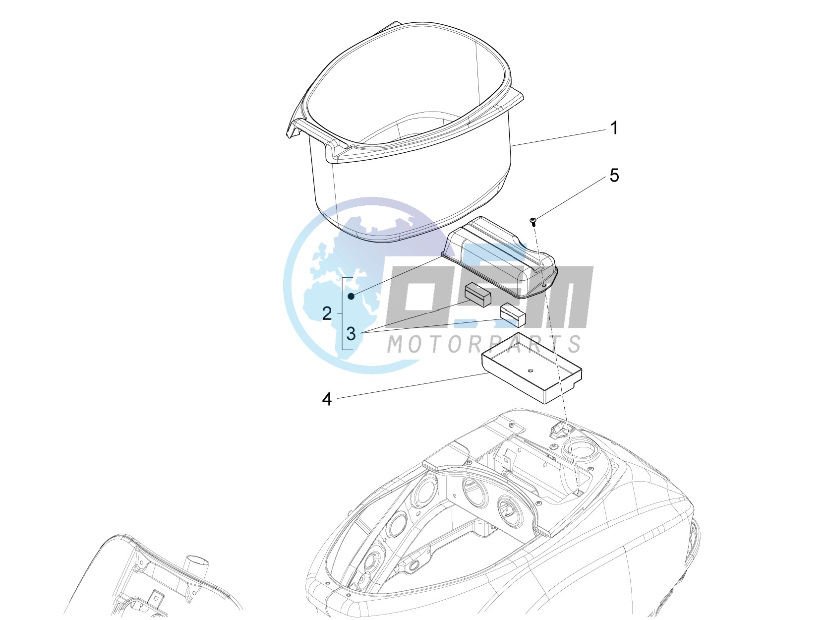 Helmet housing - Undersaddle