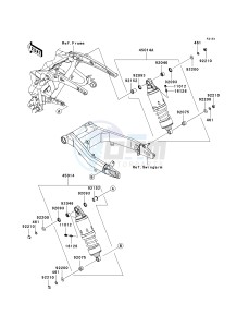 VN 1700 E [VULCAN 1700 CLASSIC] (9G-9FA) E9FA drawing SUSPENSION_SHOCK ABSORBER