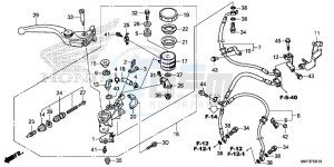 CBR1000S2H 2ED - (2ED) drawing FRONT BRAKE MASTER CYLINDER (CBR1000RA/ S1/ S2)