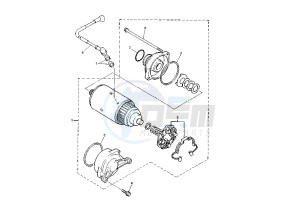 XJR 1300 drawing STARTING MOTOR