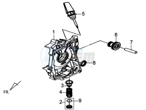 X'PRO 50 (45 KM/H) (AE05W4-FR) (L4-M1) drawing CRANKCASE RIGHT / START MOTOR