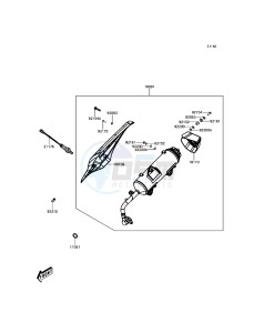 J125 ABS SC125CHF XX (EU ME A(FRICA) drawing Muffler(s)