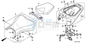 CBR1000RRA BR drawing SEAT