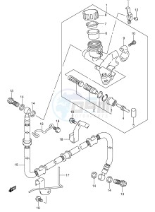 SV1000 (E2) drawing CLUTCH MASTER CYLINDER (SV1000S S1 S2)