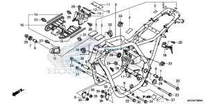 CB1100CAH UK - (E) drawing FRAME BODY