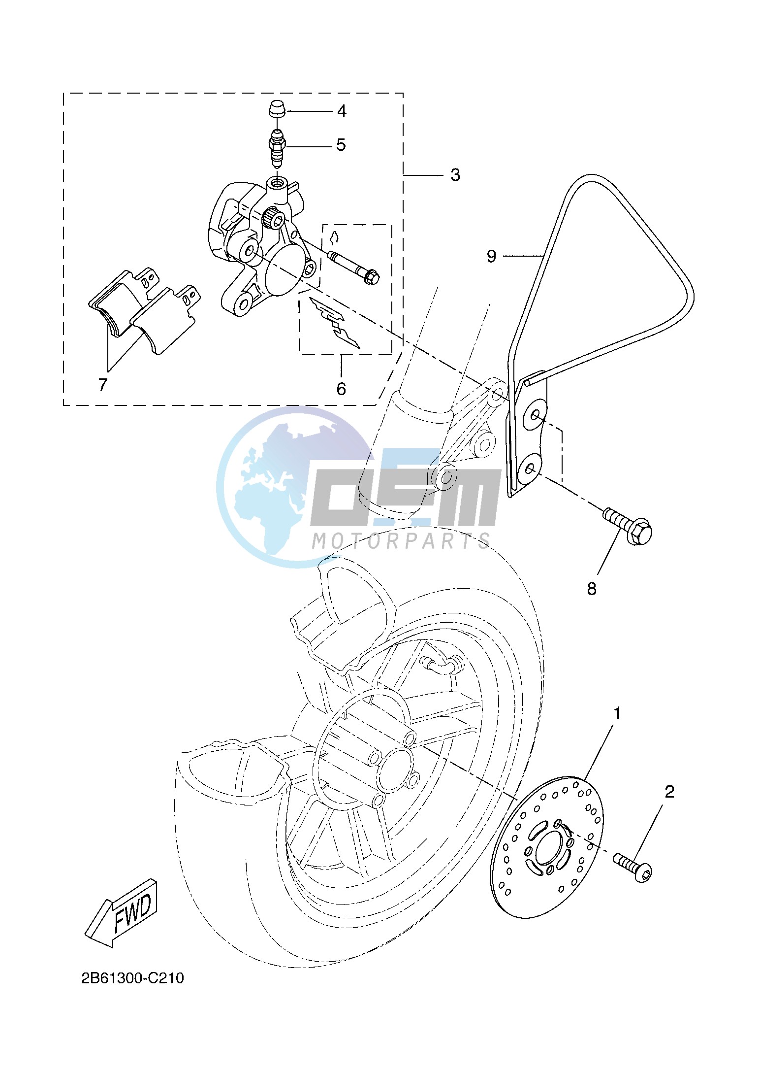 FRONT BRAKE CALIPER