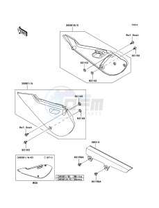 KLX110 KLX110A6F EU drawing Side Covers/Chain Cover