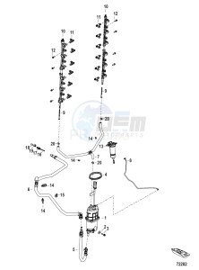 PASSING 125 drawing Fuel System