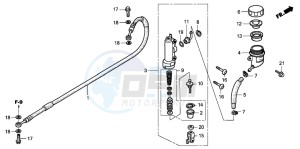 CR85R drawing RR. BRAKE MASTER CYLINDER