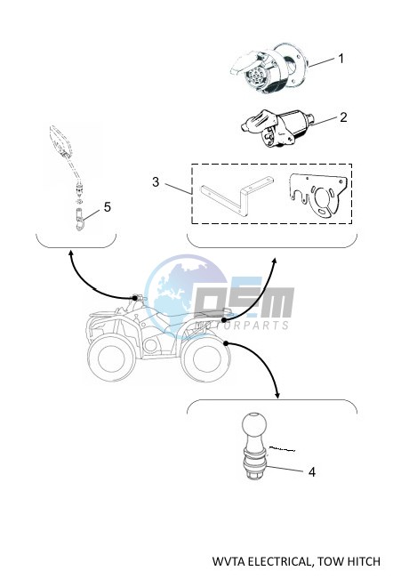 WVTA Electrical, Tow Hitch, Mirror brkt