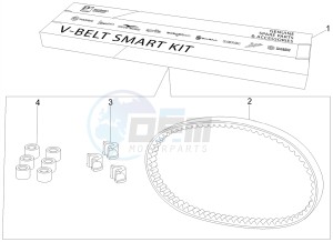 GTS 300 SUPER 4T 4V IE ABS E4 (EMEA) drawing Transmission kit