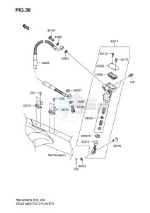 RM-Z250 (E28) drawing REAR MASTER CYLINDER