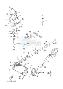 YP125R X-MAX125 X-MAX (2DM5 2DM5) drawing RADIATOR & HOSE