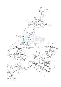 YFM450FWBD YFM45KPAJ KODIAK 450 EPS (BB57) drawing SHIFT SHAFT