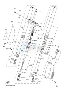 WR250F (2GBH) drawing FRONT FORK