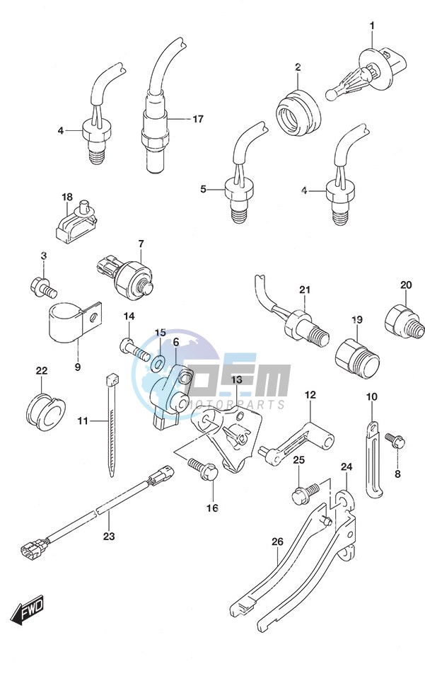 Sensor w/Transom (L)