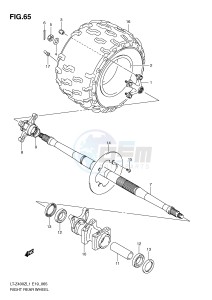 LT-Z400 (E19) drawing RIGHT REAR WHEEL (LT-Z400ZL1 E19)