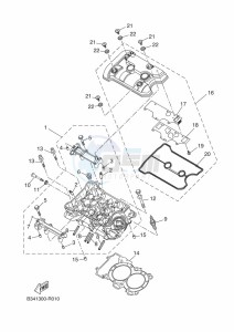 XSR700 MTM690 (BJV1) drawing CYLINDER HEAD