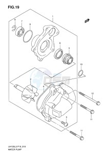 UH125ZE BURGMAN EU drawing WATER PUMP