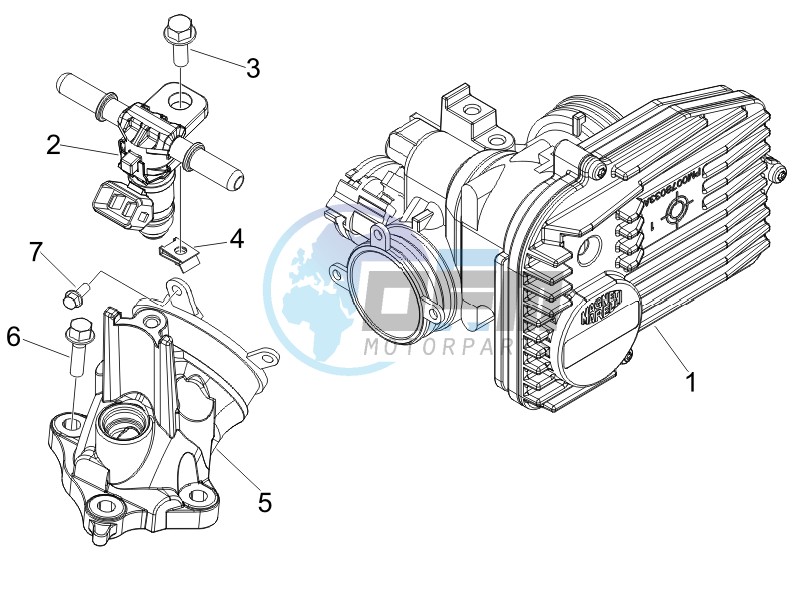 Throttle body - Injector - Union pipe