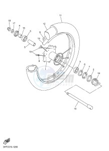 SR400 (2RDB) drawing FRONT WHEEL