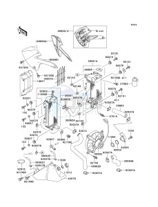 KLX 650 D [KLX650R] (D1) [KLX650R] drawing RADIATOR