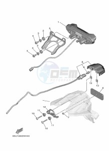 TRACER 9 MTT890 (B5UE) drawing TAILLIGHT