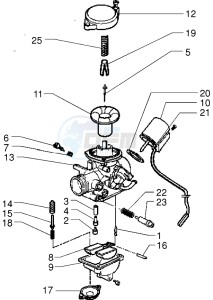 50 4T drawing Carburetor components