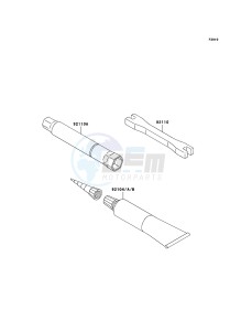 KLX450R KLX450A8F EU drawing Owner's Tools