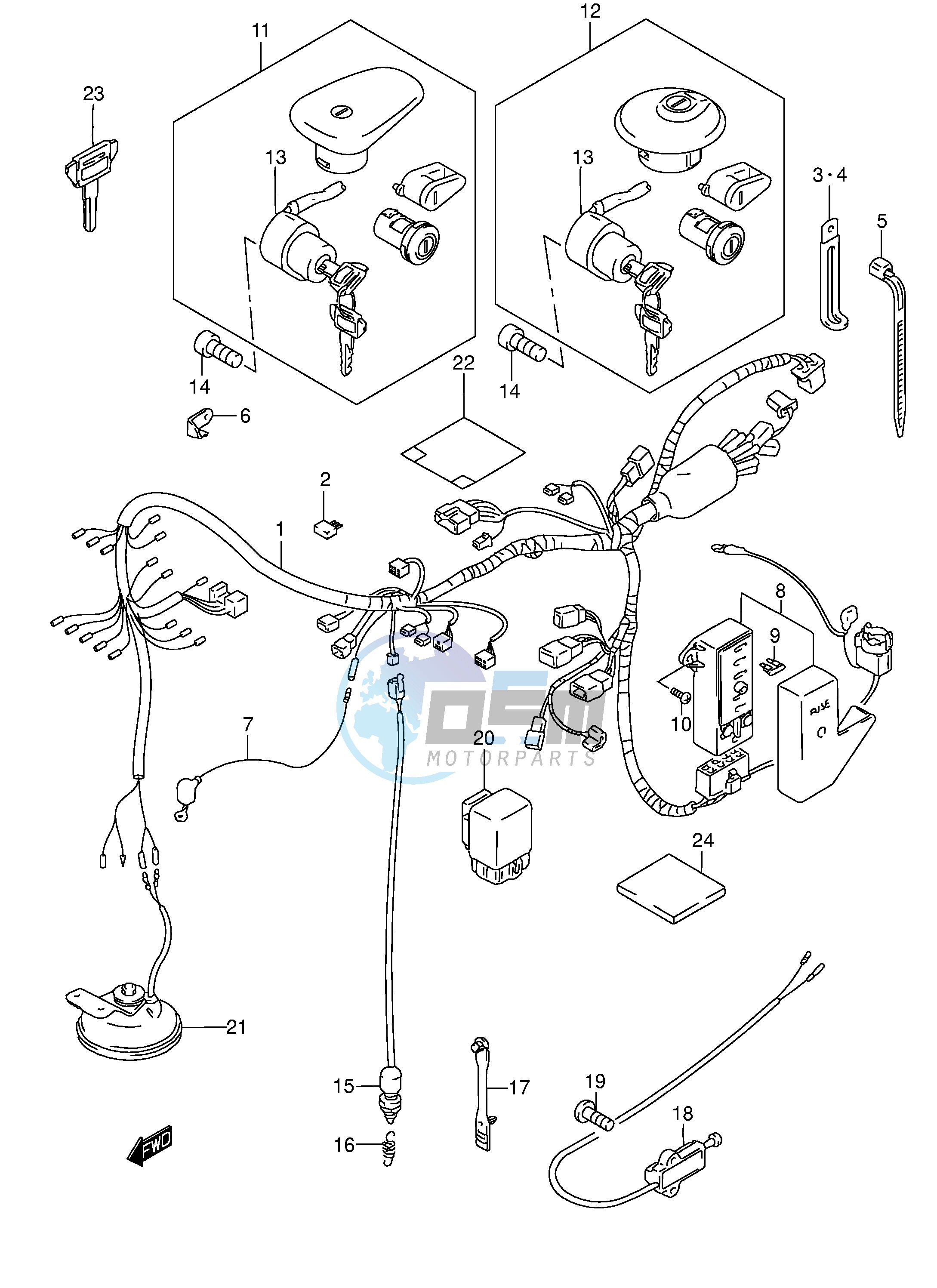 WIRING HARNESS (MODEL K1 K2 K3)