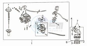 FIDDLE II 50 NEW ENGINE drawing CARBURATOR